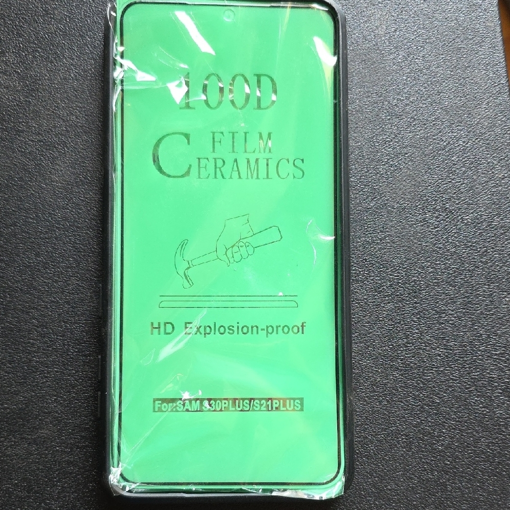 Black Phone Case  For Samsung S30 Plus Or S21 Plus Woth Screen Protectors